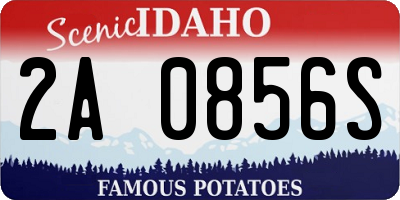 ID license plate 2A0856S