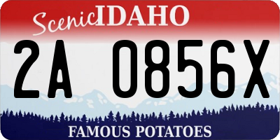 ID license plate 2A0856X