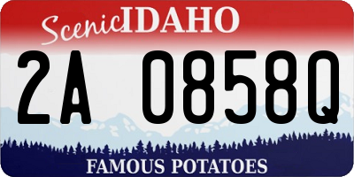 ID license plate 2A0858Q
