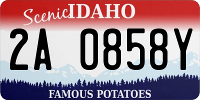 ID license plate 2A0858Y