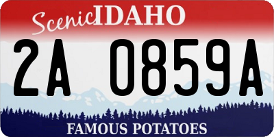 ID license plate 2A0859A