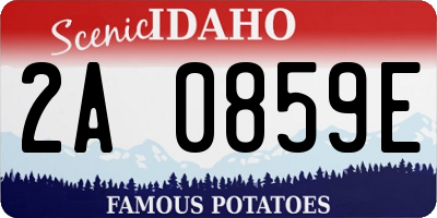 ID license plate 2A0859E