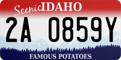 ID license plate 2A0859Y