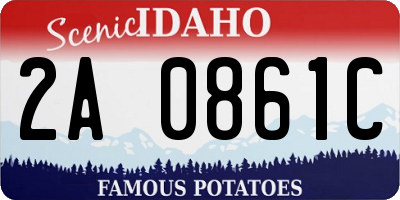 ID license plate 2A0861C