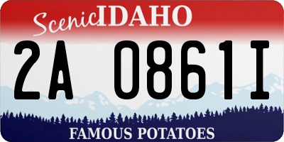 ID license plate 2A0861I