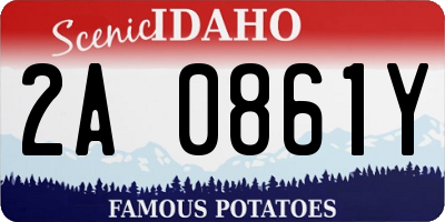 ID license plate 2A0861Y
