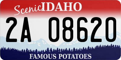 ID license plate 2A0862O