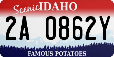 ID license plate 2A0862Y