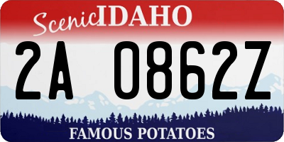 ID license plate 2A0862Z