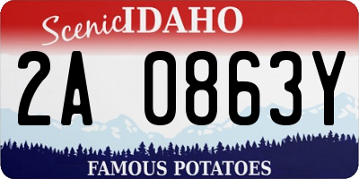 ID license plate 2A0863Y