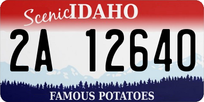 ID license plate 2A1264O