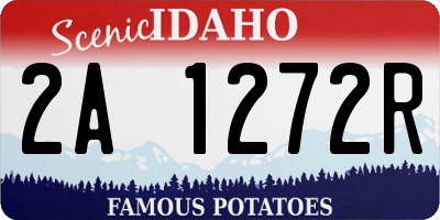 ID license plate 2A1272R