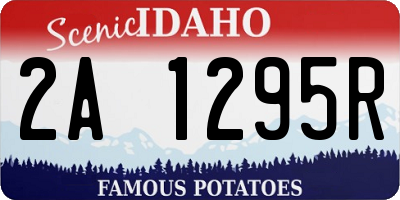 ID license plate 2A1295R