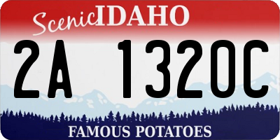 ID license plate 2A1320C