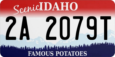 ID license plate 2A2079T