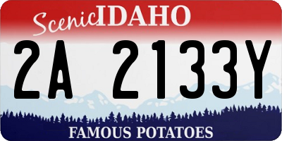 ID license plate 2A2133Y