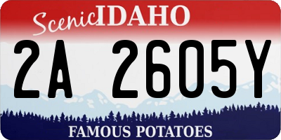 ID license plate 2A2605Y