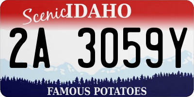 ID license plate 2A3059Y