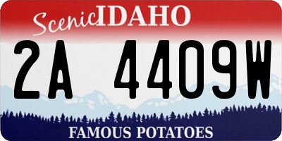 ID license plate 2A4409W