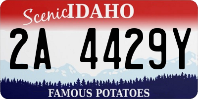 ID license plate 2A4429Y