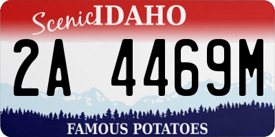 ID license plate 2A4469M