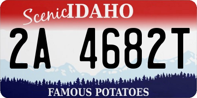 ID license plate 2A4682T