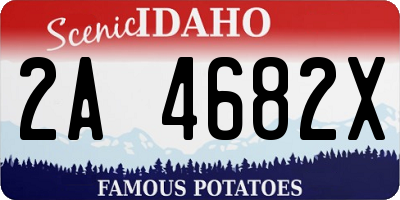 ID license plate 2A4682X