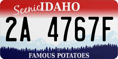 ID license plate 2A4767F