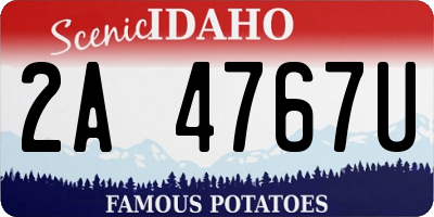 ID license plate 2A4767U