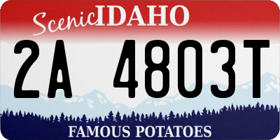 ID license plate 2A4803T