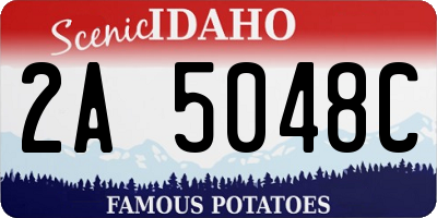 ID license plate 2A5048C