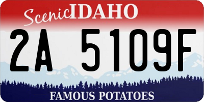 ID license plate 2A5109F