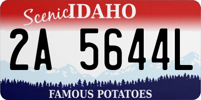 ID license plate 2A5644L