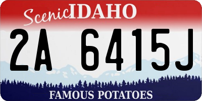 ID license plate 2A6415J