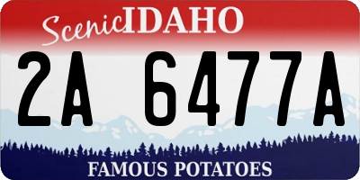 ID license plate 2A6477A
