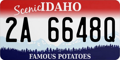 ID license plate 2A6648Q