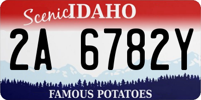 ID license plate 2A6782Y