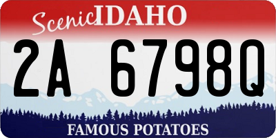 ID license plate 2A6798Q
