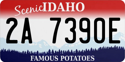 ID license plate 2A7390E