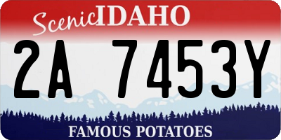 ID license plate 2A7453Y