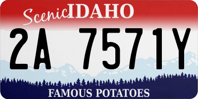 ID license plate 2A7571Y