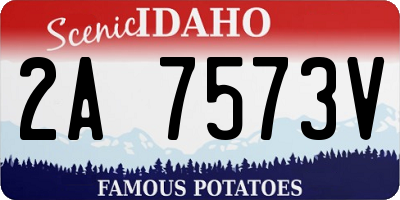 ID license plate 2A7573V