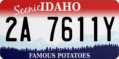 ID license plate 2A7611Y