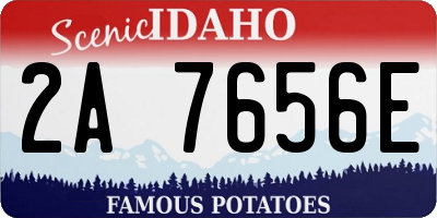 ID license plate 2A7656E