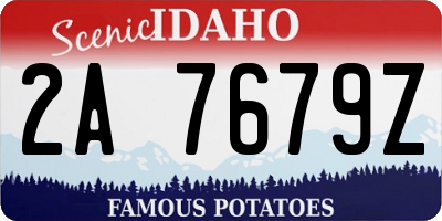 ID license plate 2A7679Z