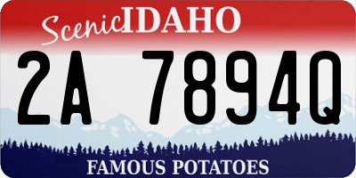 ID license plate 2A7894Q