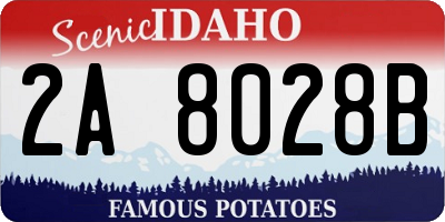 ID license plate 2A8028B