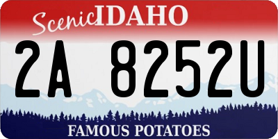 ID license plate 2A8252U