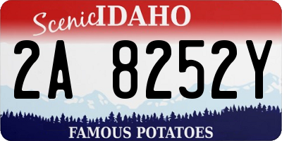 ID license plate 2A8252Y