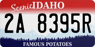 ID license plate 2A8395R